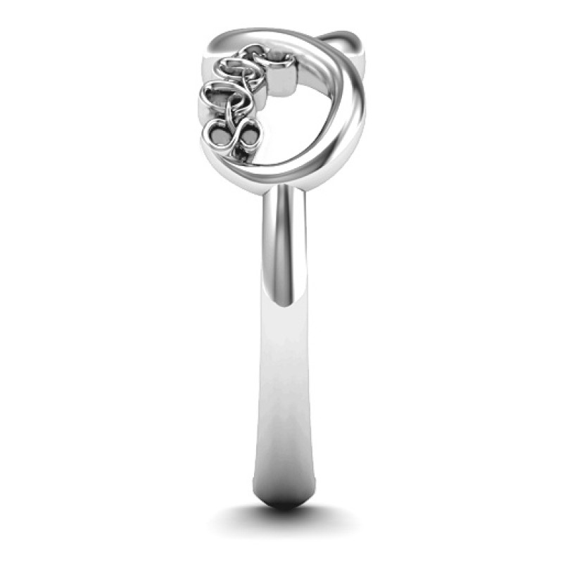 2008 Graduation Infinity Ring 2008 infinity ring for personalised graduation engraving and optional birthstone