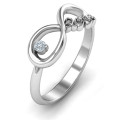 2009 Infinity Graduation Ring 2009 infinity graduation ring with a round stone
