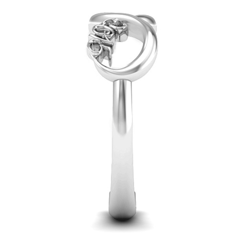 Personalised 2015 Infinity Ring Personalised 2015 infinity graduation ring