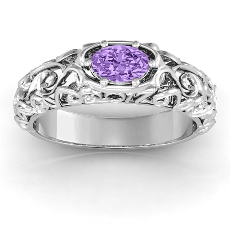 Personalized vintage graduation ring product image
