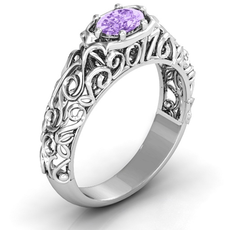 Personalized vintage graduation ring product image