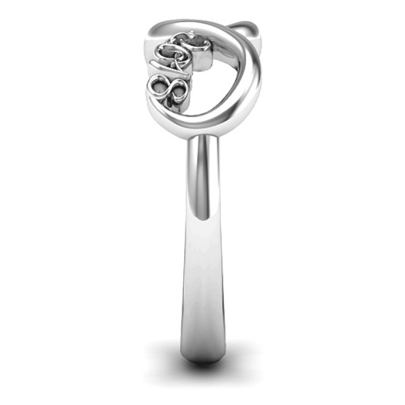 2018 Graduate Infinity Ring 2018 graduate infinity ring with a round stone