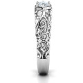 2019 vintage graduation ring filigree band detail