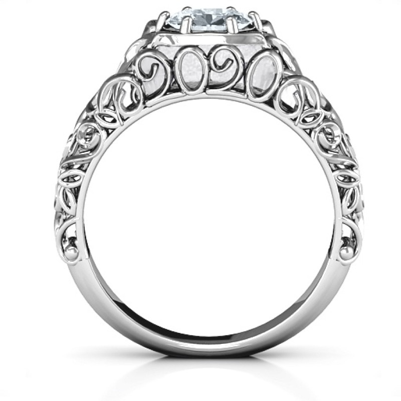 Personalized Vintage Graduation Ring - Gallery View Personalized vintage graduation ring gallery view