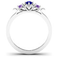 3-stone ring undergallery with open heart detail