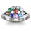 3 to 10 Stone Solar Ring
