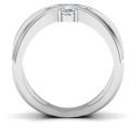 4 Stone Crossover Ring 4 Stone Crossover Ring with four round stone settings