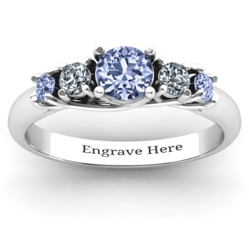 5-Stone Graduated Ring View 5-stone graduated ring product view