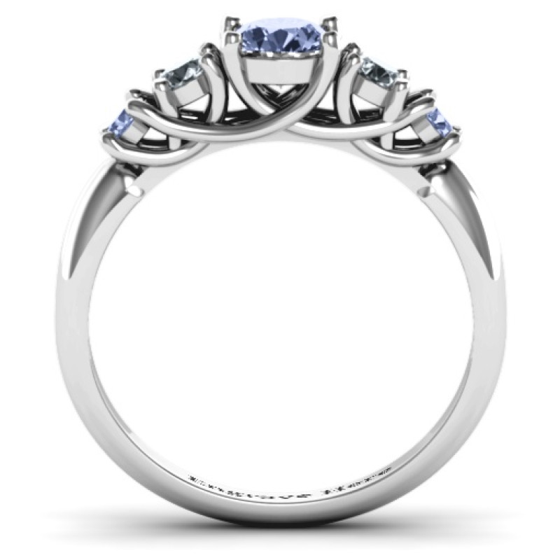 5-Stone Graduated Ring View 5-stone graduated ring product view