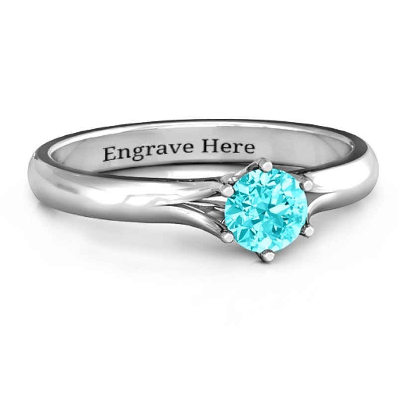 6 Prong Solitaire Ring 6 Prong Solitaire Ring with a round centre stone