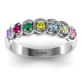 6 to 9 Stone Halo Ring - View 2 Six to nine stone halo ring product view