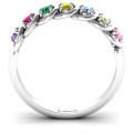 6 to 9 Stone Halo Ring - View 4 Six to nine stone halo ring product view