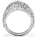 9 Stone Geometric Mesh Ring 9 Stone Geometric Mesh Ring product image
