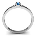 Heart Surrounded Solitaire Ring product detail view