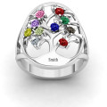 Oval Family Tree Ring product view