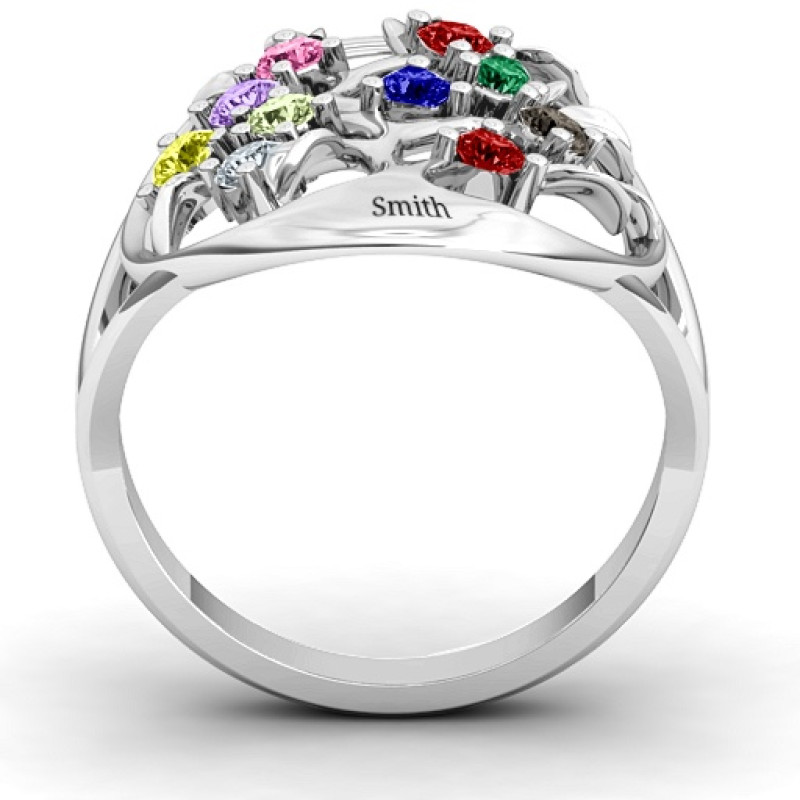 Oval Family Tree Ring product view