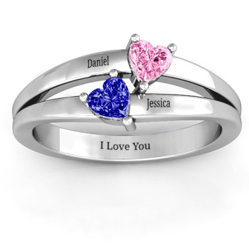 Twin Hearts Ring Twin Hearts Ring