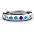 Gypsy Set Gemstone Belt Ring product image