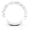Woven in Love ring with simulated emerald stones