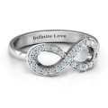 Accented Infinity Ring Accented Infinity Ring with round accent stones