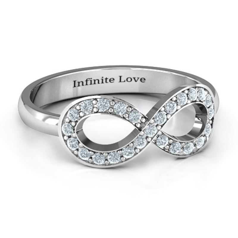 Accented Infinity Ring Accented Infinity Ring with round accent stones