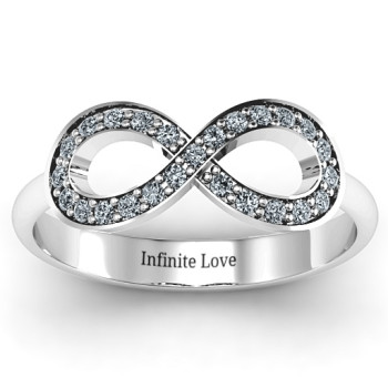 Accented Infinity Ring Accented Infinity Ring