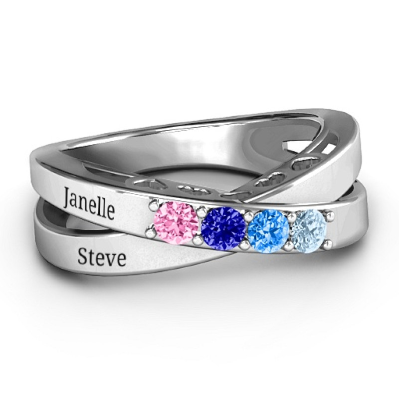 Across My Heart 4-Stone Ring Across My Heart 4-Stone Ring