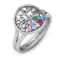 Always Around Love six-stone family tree ring product view