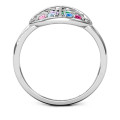 Always Around Love six-stone family tree ring product view