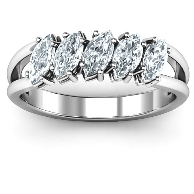 Angled Marquise Ring - View 2 Angled Marquise Ring alternate product view