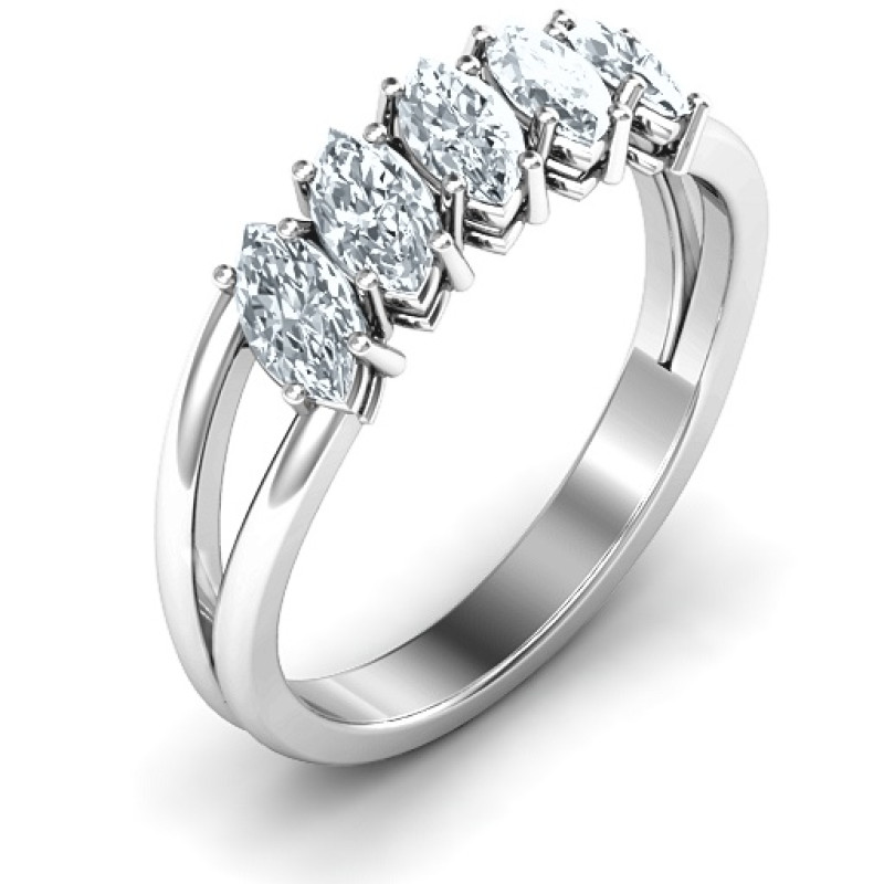 Angled Marquise Ring - View 3 Angled Marquise Ring alternate product view