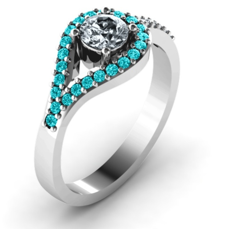 Asymmetrical Wrap Knot Ring - Product View Asymmetrical wrap knot ring product view