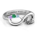Aunt's Infinite Love Ring with Stones Aunt's Infinite Love Ring with Stones