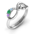 Aunt's Infinite Love Ring with Stones - View 3 Aunt's Infinite Love Ring with Stones product view