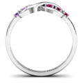 Auroral Infinity Ring Auroral Infinity Ring with six round stones
