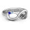 BFF Friendship Infinity Ring with 2 - 7 Birthstones in Sterling Silver or Gold