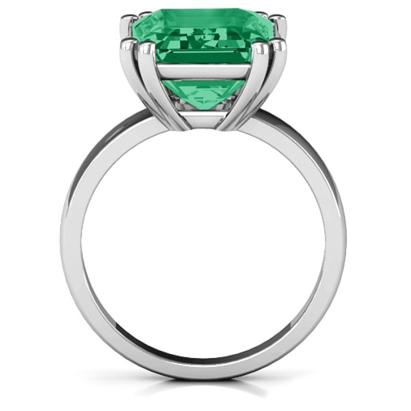 Basket Set Emerald Cut Ring View Basket-set emerald cut ring view