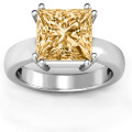 Basket set princess cut solitaire ring product view