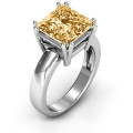 Basket set princess cut solitaire ring product view