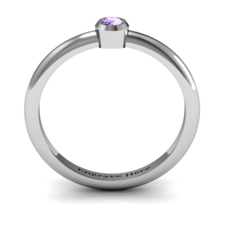 Beloved Classic Bezel Set Ring Beloved Classic Bezel Set Ring with round bezel-set stone