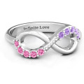 Birthstone Infinity Accent Ring product image