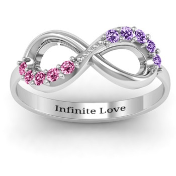 Birthstone Infinity Accent Ring Birthstone Infinity Accent Ring