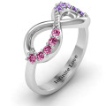 Birthstone Infinity Accent Ring product view