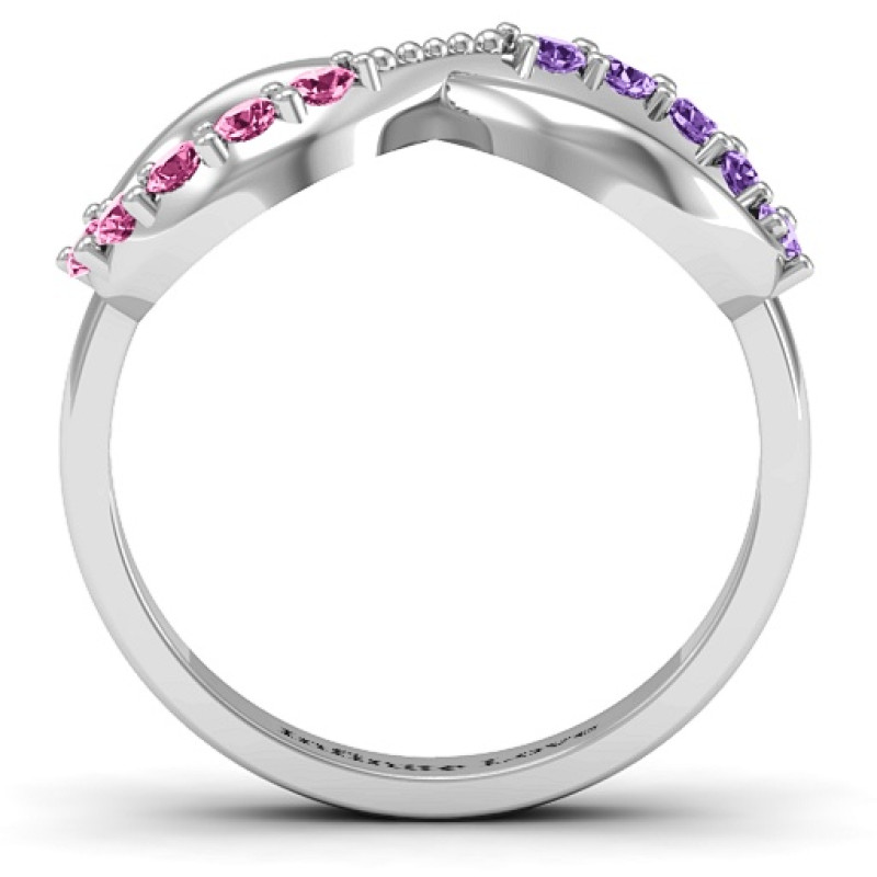 Birthstone Infinity Accent Ring product view