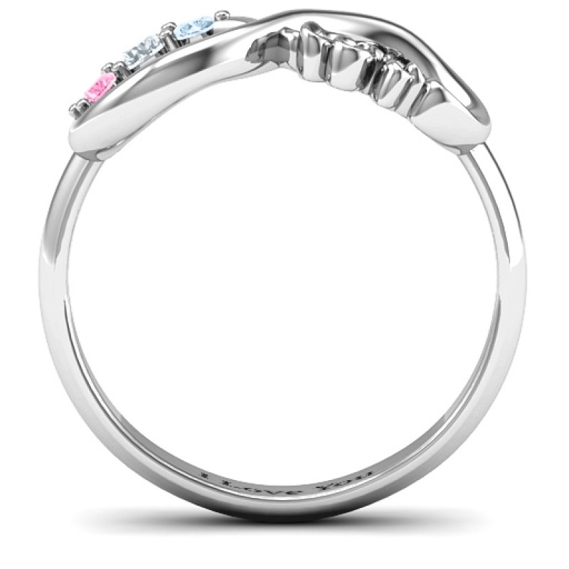 Birthstone Infinity Love Ring product view