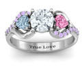 Blast of Love Ring with Accents Blast of Love Ring with heart side stones and accent stones