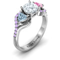 Blast of Love Ring with Accents Blast of Love Ring with heart side stones and accent stones