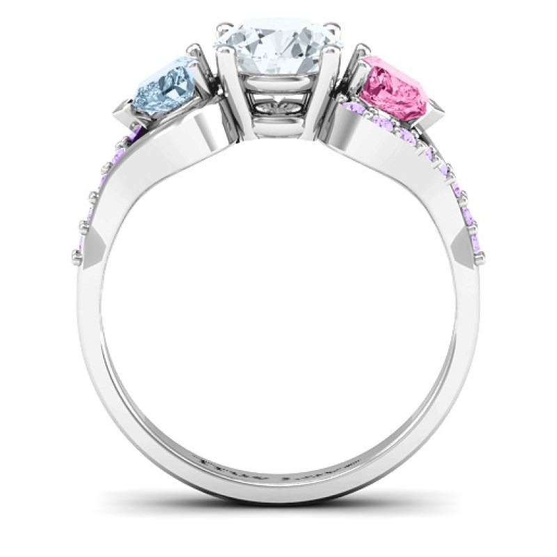 Blast of Love Ring with Accents Blast of Love Ring with heart side stones and accent stones