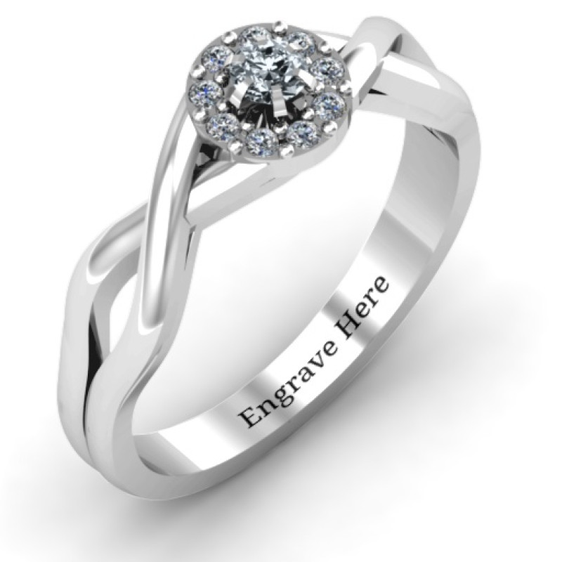 Braided Floral Cluster Ring product view