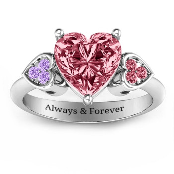 Brilliant Love Accented Heart Ring Brilliant Love Accented Heart Ring